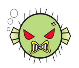 I'm a puffer fish! sticker #3796109