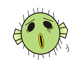 I'm a puffer fish! sticker #3796110