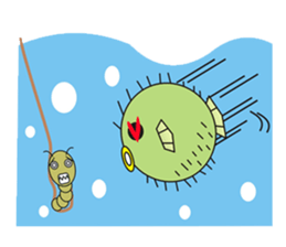 I'm a puffer fish! sticker #3796112