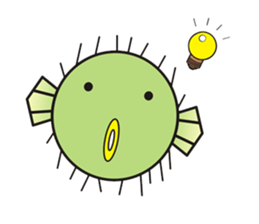 I'm a puffer fish! sticker #3796113