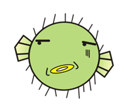 I'm a puffer fish! sticker #3796114