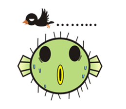 I'm a puffer fish! sticker #3796115