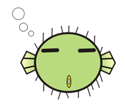 I'm a puffer fish! sticker #3796116