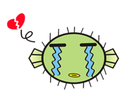 I'm a puffer fish! sticker #3796117