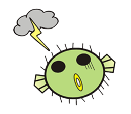 I'm a puffer fish! sticker #3796120