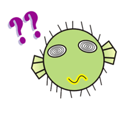 I'm a puffer fish! sticker #3796121