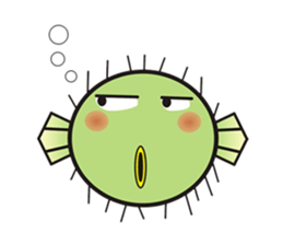 I'm a puffer fish! sticker #3796123