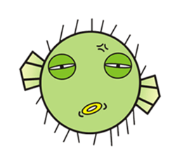 I'm a puffer fish! sticker #3796124