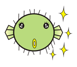 I'm a puffer fish! sticker #3796126