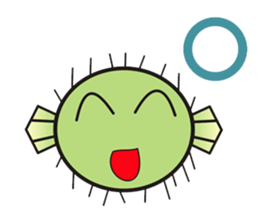 I'm a puffer fish! sticker #3796128