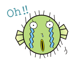 I'm a puffer fish! sticker #3796130