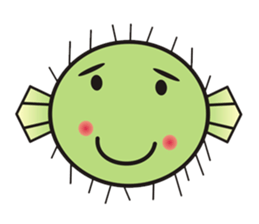 I'm a puffer fish! sticker #3796132