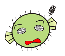 I'm a puffer fish! sticker #3796134