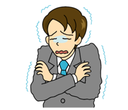 Young businessman sticker #3796705