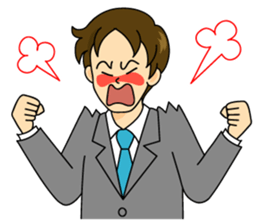 Young businessman sticker #3796712