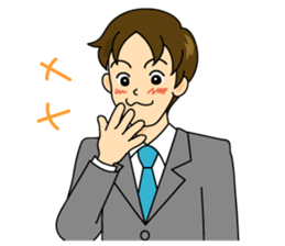 Young businessman sticker #3796718