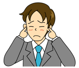 Young businessman sticker #3796729