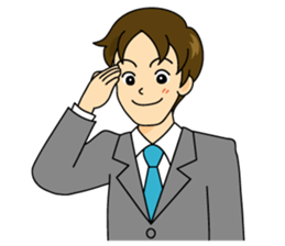 Young businessman sticker #3796730