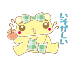 Bear with check patterns 2 sticker #3797390