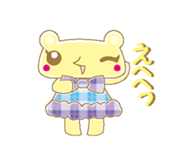 Bear with check patterns 2 sticker #3797400