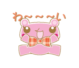 Bear with check patterns sticker #3798076