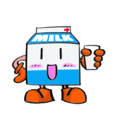Mil-kun the Milk bottle