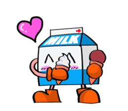 Mil-kun the Milk bottle sticker #3798448