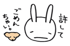 Rabbit and friends1 sticker #3799288