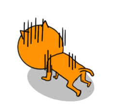 Sticker of yellow cat (Nekoyama San) sticker #3799625