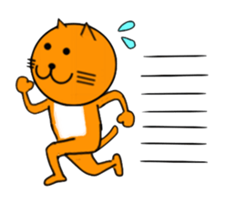 Sticker of yellow cat (Nekoyama San) sticker #3799629