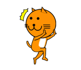 Sticker of yellow cat (Nekoyama San) sticker #3799630