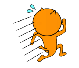 Sticker of yellow cat (Nekoyama San) sticker #3799631