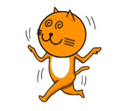 Sticker of yellow cat (Nekoyama San) sticker #3799632