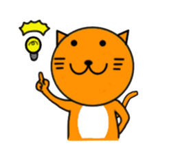 Sticker of yellow cat (Nekoyama San) sticker #3799639