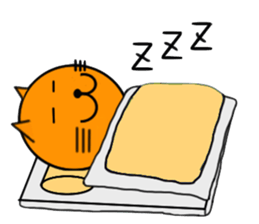 Sticker of yellow cat (Nekoyama San) sticker #3799654