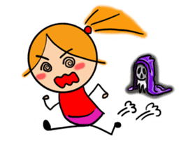 rabbit of a girl and the friend sticker #3800346