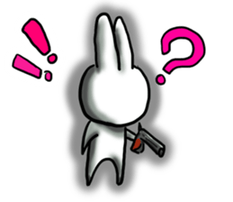 rabbit of a girl and the friend sticker #3800356