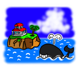 rabbit of a girl and the friend sticker #3800358