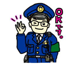 Policeman Takahashi's police box diary sticker #3802088