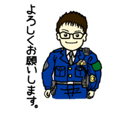 Policeman Takahashi's police box diary sticker #3802101