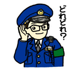Policeman Takahashi's police box diary sticker #3802105