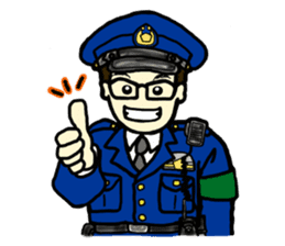 Policeman Takahashi's police box diary sticker #3802111