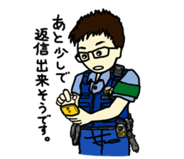 Policeman Takahashi's police box diary sticker #3802118