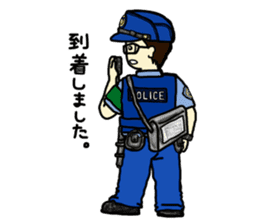 Policeman Takahashi's police box diary sticker #3802124