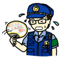 Policeman Takahashi's police box diary sticker #3802125