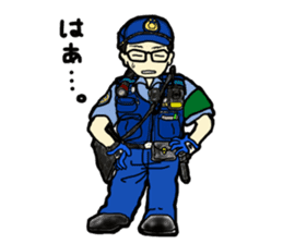 Policeman Takahashi's police box diary sticker #3802126