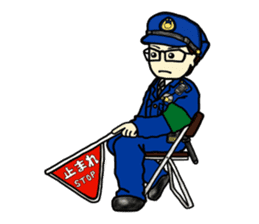 Policeman Takahashi's police box diary 2 sticker #3802187