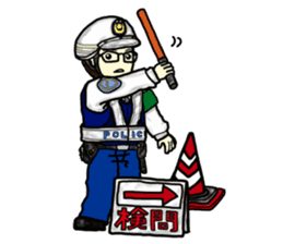 Policeman Takahashi's police box diary 2 sticker #3802197