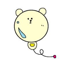 Balloon bear "fuwakuma" sticker #3803941