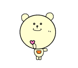 Balloon bear "fuwakuma" sticker #3803944